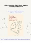 Reading Apollinaire s Calligrammes 1st Edition Willard Bohn - Instant Download