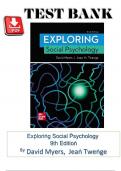 Test Bank Social Psychology &lpar;9TH&rpar; Canadian Edition By David Myers&comma; Christian Jordan&comma; Steven Smith&comma; Jean Twenge &vert; All Chapters 2025