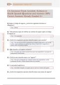 CA Insurance Exam Accident&comma; Sickness or  Health Spanish Questions and Answers 100&percnt;  Correct Answers Already Graded A&plus; 