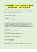 MN580 Unit 5 UPDATED ACTUAL  Exam  Questions and CORECT Answers