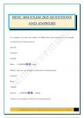 BESC 3010 EXAM 2025 QUESTIONS AND ANSWERS