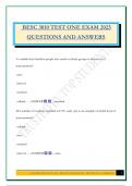 BESC 3010 TEST ONE EXAM 2025 QUESTIONS AND ANSWERS