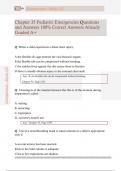 Chapter 35 Pediatric Emergencies Questions  and Answers 100&percnt; Correct Answers Already  Graded A&plus;