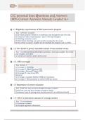 CIC personal lines Questions and Answers  100&percnt; Correct Answers Already Graded A&plus;
