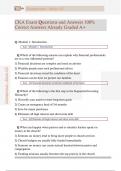 CKA Exam Questions and Answers 100&percnt;  Correct Answers Already Graded A&plus; 