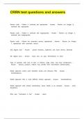 CRRN test questions and answers