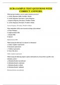 ECBA SAMPLE TEST QUESTIONS WITH CORRECT ANSWERS&period;