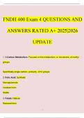 FNDH 400 Exam 4 QUESTIONS AND ANSWERS RATED A&plus; 2025&vert;2026 UPDATE