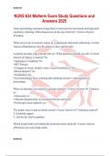 NURS 634 Midterm Exam Study Questions and Answers 2025