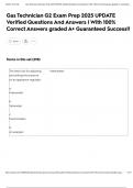 Gas Technician G2 Exam Prep 2025 UPDATE Verified Questions And Answers &vert; With 100&percnt; Correct Answers graded A&plus; Guaranteed Success&excl;&excl;