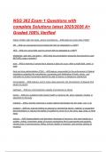NSG 262 Exam 1 Questions with complete Solutions latest 2025&sol;2026 A&plus; Graded 100&percnt; Verified