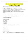 ITN 262 -EXAM 4 QUESTIONS WITH CORRECT ANSWERS&period;