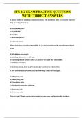 ITN 262 COMBINED EXAM QUESTIONS WITH CORRECT ANSWERS&period;