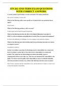 ITN 262 -END TERM EXAM QUESTIONS WITH CORRECT ANSWERS&period;