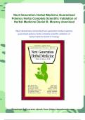 Next Generation Herbal Medicine Guaranteed Potency Herbs Complete Scientific Validation of Herbal Medicine Daniel B&period; Mowrey - Digital Download