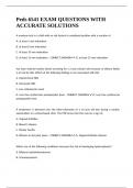 Peds 6541 EXAM QUESTIONS WITH ACCURATE SOLUTIONS