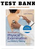 Test bank for Bates' Guide To Physical Examination and History Taking  13th Edition &vert; 2025 version &vert; all chapters &vert; Pass guaranteed &vert; 