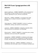 Biol 1201 Exam 1 &lpar;gregg&rpar; questions with answers