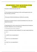 SMARTSERVE TEST QUESTIONS WITH CORRECT ANSWERS&period;