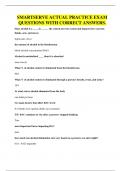 SMARTSERVE ACTUAL PRACTICE EXAM QUESTIONS WITH CORRECT ANSWERS&period;