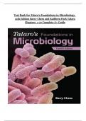 TEST BANK FOR Talaro's Foundations in Microbiology 12th Edition Barry Chess and Kathleen Park Talaro &lpar;CHAPTERS 1-27&rpar; &vert;&vert;Complete A&plus; Guide