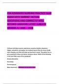 CEA ADVANCED NURSING PRACTICE QUIZ EXAM WITH CORRECT ACTUAL QUESTIONS AND CORRECTLY WELL DEFINED ANSWERS LATEST ALREADY GRADED A&plus; 2025 &ndash; 2026