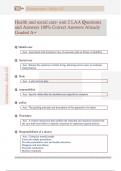 Health and social care- unit 2 LAA Questions  and Answers 100&percnt; Correct Answers Already  Graded A&plus;