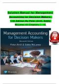  management accounting for decision makers 10th edition Solution manualby Peter atrill and Eddie Mclaney All Chapters 1-13 Covered&vert;ISBN&colon; 9781292349459