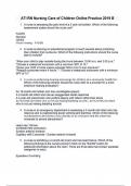 ATI RN Nursing Care of Children Online Practice 2019 B