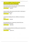 1097 ALGEBRA I &lpar;PACE&rpar; EXAM QUESTIONS AND ANSWERS&period;docx