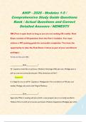 AHIP - 2026 - Modules 1-5 &sol; Comprehensive Study Guide Questions Bank &sol; Actual Questions and Correct Detailed Answers &sol; NEWEST&excl;&excl;  NB &lpar;Test is open book as long as you are not seeking CE credits&period; Final Exam consists of 50 questions from the first 5 modules&period;