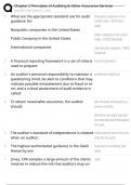 Chapter 2 Principles of Auditing & Other Assurance Services