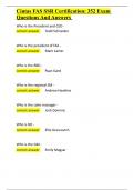 Cintas FAS SSR Certification 352 Exam Questions And Answers&period;docx