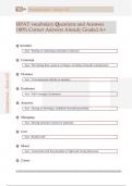 HPAT vocabulary Questions and Answers  100&percnt; Correct Answers Already Graded A&plus; 
