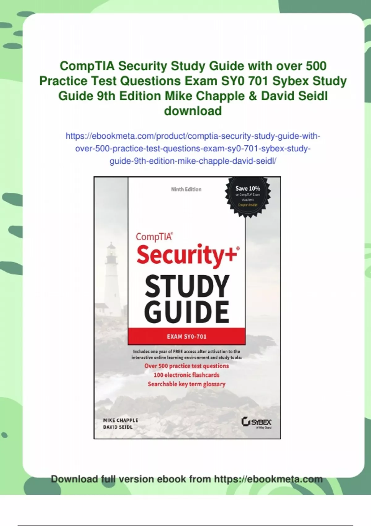Summary CompTIA Security Study Guide with over 500 Practice Test ...