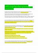 Ati Capstone Post Assessments Questions with Accurate Answers With Explanation&period;