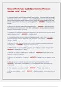 Missouri Post Study Guide Questions And Answers  Verified 100&percnt; Correct 