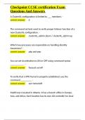 Checkpoint CCSE certification Exam Questions And Answers&period;docx