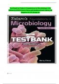 Test Bank for Talaro's Foundations in Microbiology 12th Edition &lpar;LATEST&rpar; by Barry Chess and Kathleen Park Talaro&vert; All Chapters &lpar;1-27&rpar; &vert;Grade A&plus;