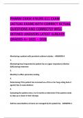 PHARM EXAM 4 NURS 611 EXAM &lpar;ACTUAL EXAM&rpar; WITH CORRECT ACTUAL QUESTIONS AND CORRECTLY WELL DEFINED ANSWERS LATEST ALREADY GRADED A&plus; 2025 &ndash; 2026