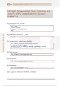 Michigan Jurisprudence Exam Questions and  Answers 100&percnt; Correct Answers Already  Graded A&plus;