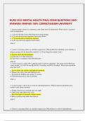NURS 3525 MENTAL HEALTH FINAL EXAM QUESTIONS AND  ANSWERS VERIFIED 100&percnt; CORRECT&vert;KEISER UNIVERSITY 