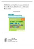 TEST BANK For Exploring Medical Language 11th Edition by  Myrna LaFleur Brooks&comma; Verified Chapters 1 - 16&comma; Complete  Newest Version