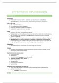 Effectieve opleidingen - Volledige samenvatting OOW