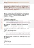 MSU PSY 101 Exam One &lpar;Mini Quizzes and  Practice Questions and Answers 100&percnt; Correct  Answers Already Graded A&plus;