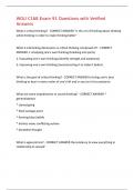 WGU C168 Exam 91 Questions with Verified Answers&comma;100&percnt;CORRECT