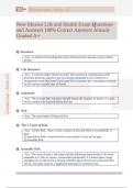 New Mexico Life and Health Exam Questions  and Answers 100&percnt; Correct Answers Already  Graded A&plus; 