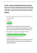 Bundle for NU 545 &ndash; Advanced Pathophysiology Exams 1 and 2 Questions And Correct Answers &lpar;Verified Answers&rpar; Plus Rationales 2025 Q&A &vert; Instant Download PDF &lpar;University of South Alabama&rpar;