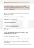 NY state insurance license practice exam  Questions and Answers 100&percnt; Correct Answers  Already Graded A&plus; 