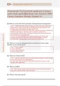 Ornamental&sol;Turf pesticide applicator's licence  exam study guide Questions and Answers 100&percnt;  Correct Answers Already Graded A&plus;